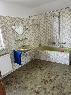 Ein Badezimmer in der Unterkunft Ferienwohnung Haus Weitblick