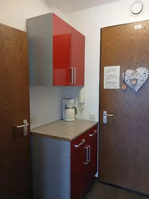 Küche/Küchenzeile in der Unterkunft B507, Schönes und gemütliches Appartement