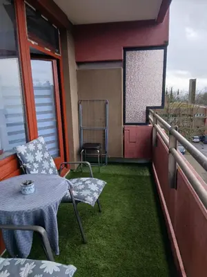 Ein Balkon oder eine Terrasse in der Unterkunft B507, Schönes und gemütliches Appartement