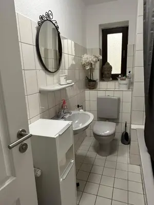 Ein Badezimmer in der Unterkunft Lindenbaum