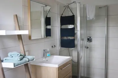Ein Badezimmer in der Unterkunft Ferienwohnungen und Gästezimmer Friedrichs