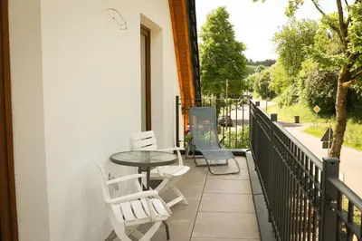 Ein Balkon oder eine Terrasse in der Unterkunft Ferienwohnungen und Gästezimmer Friedrichs
