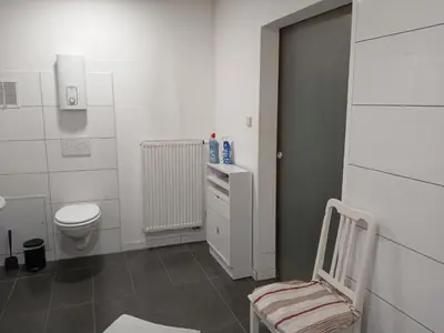 Ein Badezimmer in der Unterkunft Appartement 45 qm mit Bad an der Mosel - Nähe Koblenz