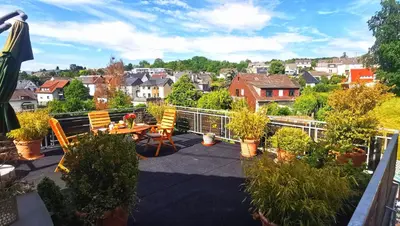 Das Gebäude in dem sich die Ferienwohnung befindet