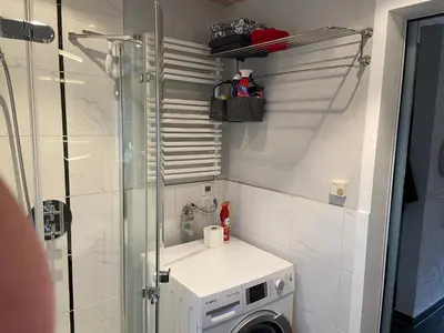 Ein Badezimmer in der Unterkunft Moselchalet