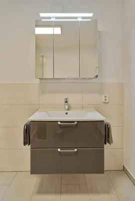 Ein Badezimmer in der Unterkunft Ferienwohnung Hasport