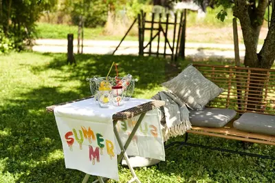 Ein Garten an der Unterkunft Ferienwohnung Hasport
