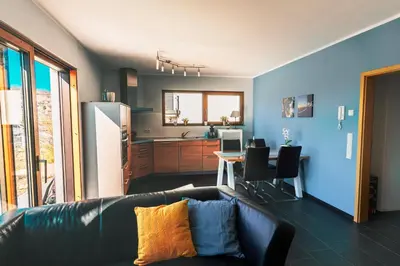 Küche/Küchenzeile in der Unterkunft Ferienwohnung Moselmomente