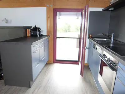 Küche/Küchenzeile in der Unterkunft Blaues Haus - Une maison bleue