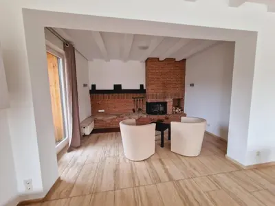 Ein Sitzbereich in der Unterkunft Moselflair