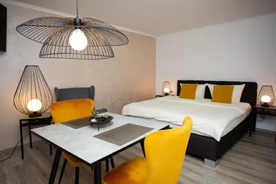 Ein Bett oder Betten in einem Zimmer der Unterkunft Ferienhaus Kaimt Zell