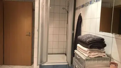 Ein Bett oder Betten in einem Zimmer der Unterkunft Ferienwohnung Le