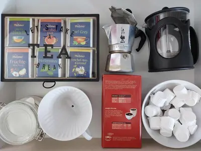 Kaffee-/Teezubehör in der Unterkunft Ferienwohnung Koblenz Goldgrube
