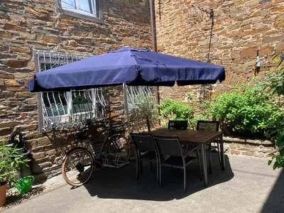 Das Gebäude in dem sich die Ferienwohnung befindet
