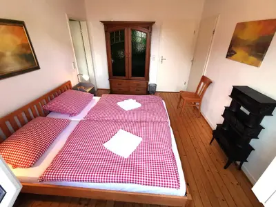 Ein Bett oder Betten in einem Zimmer der Unterkunft Ferienlodge von Scotti