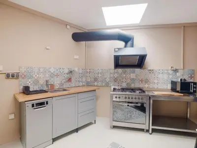 Küche/Küchenzeile in der Unterkunft Exklusives Ferienhaus in Sankt Goarshausen am Rhein