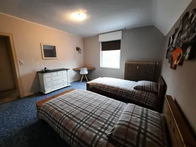 Ein Bett oder Betten in einem Zimmer der Unterkunft Ferienwohnungen Joop