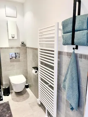 Ein Badezimmer in der Unterkunft JUPAS - Premium Apartments Trier