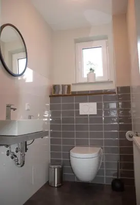 Ein Badezimmer in der Unterkunft Ferienhaus Esten's Eifelheimat Wehr Eifel