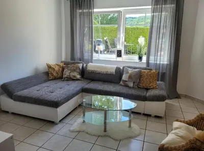 Ein Sitzbereich in der Unterkunft Ferienwohnung MIA