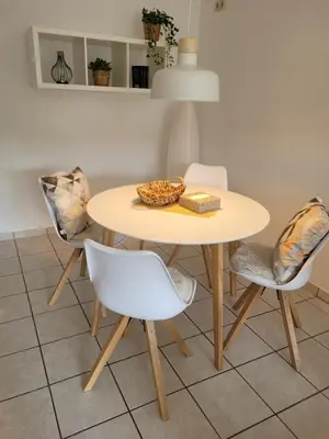 Ein Sitzbereich in der Unterkunft Ferienwohnung MIA