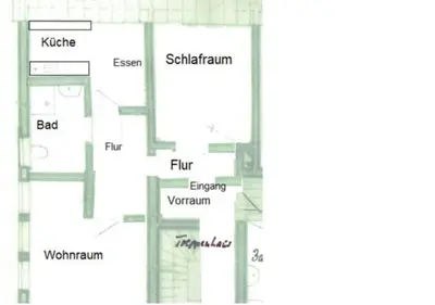 Grundriss der Unterkunft Lounge 5 Singleapartment