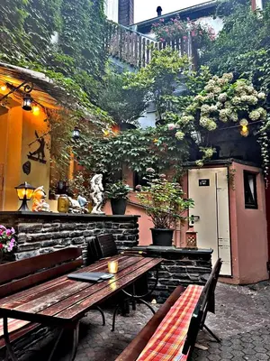 Ein Garten an der Unterkunft Bürgerhaus Zeltingen Apartment I