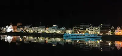 Ein allgemeiner Blick auf Zell (Mosel) oder ein Stadtblick von der Ferienwohnung aus