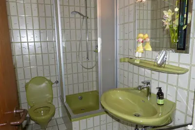 Ein Badezimmer in der Unterkunft Schreiner