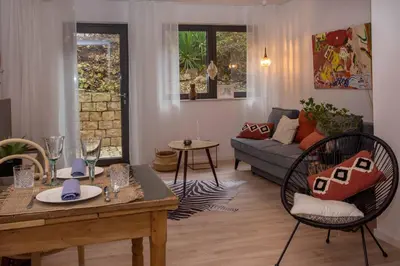 Ein Sitzbereich in der Unterkunft Art of living Mosel