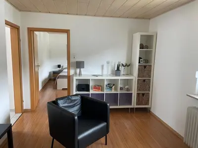 Ein Sitzbereich in der Unterkunft Ferienwohnung Dieblich an der Mosel