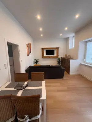 Ein Sitzbereich in der Unterkunft Apartment Rosenberg