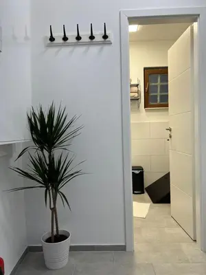 Ein Badezimmer in der Unterkunft Charmantes denkmalgeschütztes Tiny House am Rhein