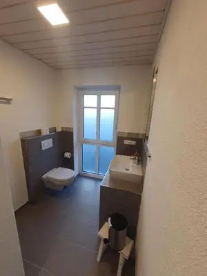Ein Badezimmer in der Unterkunft Bleibe in der Brandgasse