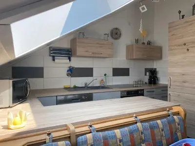 Küche/Küchenzeile in der Unterkunft Ferienwohnung Sonnenschein