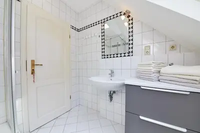 Ein Badezimmer in der Unterkunft Ferienhaus alte Mühle