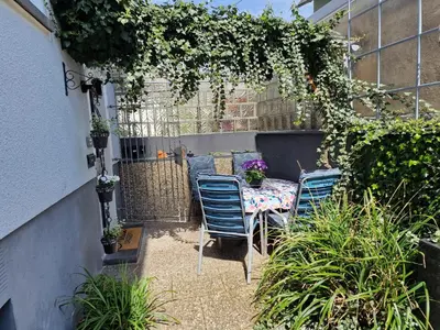 Ein Garten an der Unterkunft Ferienhaus SteigRhein