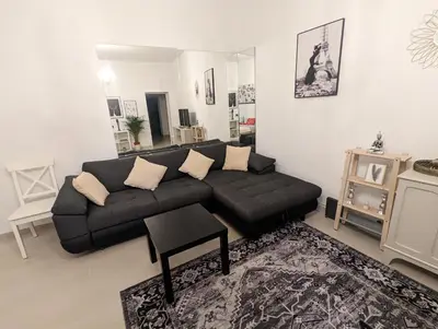 Ein Sitzbereich in der Unterkunft Schönes Apartment im Zentrum von Koblenz