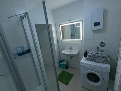 Ein Badezimmer in der Unterkunft Schönes Apartment im Zentrum von Koblenz