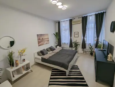 Ein Bett oder Betten in einem Zimmer der Unterkunft Schönes Appartment im Zentrum von Koblenz II
