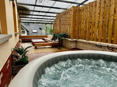 Grundriss der Unterkunft Chill Out Area, Sauna & Wirlpool, grandiose Aussicht, Smart TV, große Terasse, Zentrum nah