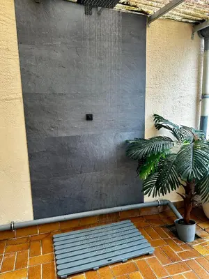 Grundriss der Unterkunft Sky Apartment, Sauna, Blick zur Mosel, großer Balkon, Kaffeemaschine, Smart TV