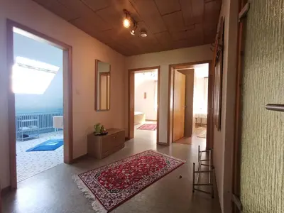Ein Bett oder Betten in einem Zimmer der Unterkunft Ferienwohnung Schellen Mehren - KEINE Monteurwohnung!