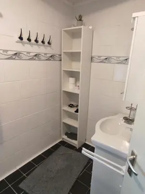Ein Badezimmer in der Unterkunft Wolfsschlucht