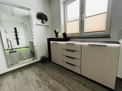 Ein Badezimmer in der Unterkunft Haus Maensel
