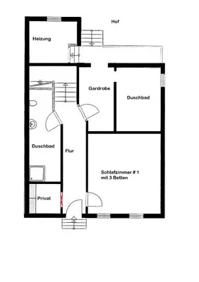 Grundriss der Unterkunft Ferienhaus Stahlbergblick