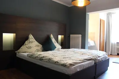 Ein Bett oder Betten in einem Zimmer der Unterkunft Auszeit am Eifelsteig