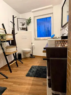 Ein Bett oder Betten in einem Zimmer der Unterkunft Ferienhaus Griede mit 3 Schlafzimmern