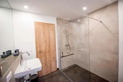 Ein Badezimmer in der Unterkunft Weingut Erich Serwazi