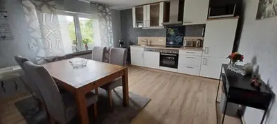 Küche/Küchenzeile in der Unterkunft Ferienwohnung am Brohlbach